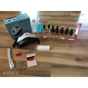 Teljes Francia Manikűr Gél Lakk Szett Panda 36W UV LED Műkörmös Lámpával 16 darabos Új