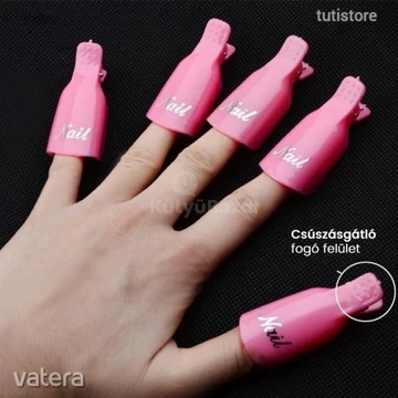 Géllakk leoldó csipesz 10db TÖBB SZÍNBEN