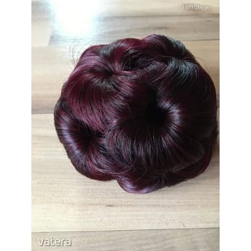 VÖRÖS Alkalmi Konty jellegű csatos hajcsat