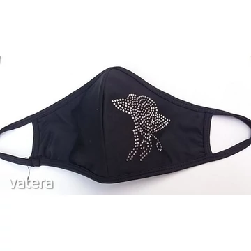 STRASSZOS RÓZSA 2 rétegű jó minőségű FELNŐTT NŐI szájmaszk arcmaszk ÚJ TERMÉK