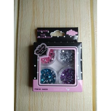 STRASSZKŐ KÖRÖMDÍSZÍTŐ 4 színben műkörömdíszítéshez