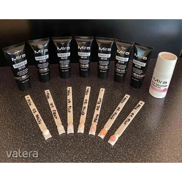 Polygél Acrylgél Zselé 1 darab Mira Műköröm Alapanyag és Liquiddel csomag, TÖBB SZÍNBEN