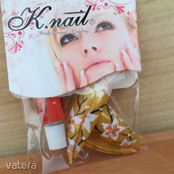 FELNŐTT Kész stiletto műköröm tip szett ragasztóval KP-812-6