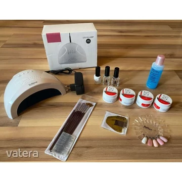 Zselé Műköröm Építő Csomag UV-LED 48W Lámpával 11darabos