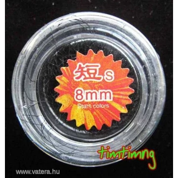 3D szálas műszempilla C ív, 0,15mm vastag, 8 mm méretben
