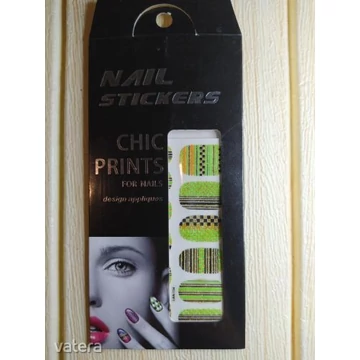 LAN-134-ES színes mintás Műköröm matrica