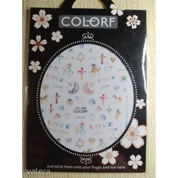 CA-066-OS love mintás Műköröm matrica