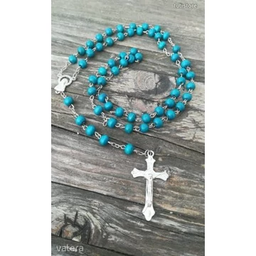 TÜRKIZ 6MM-ES szantálfa gyöngy Rózsafüzér imalánc nyaklánc