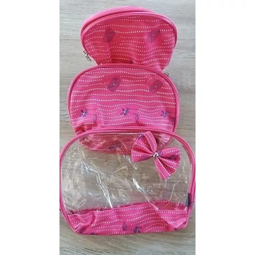 PINK 3 részes Kozmetikai táska neszesszer