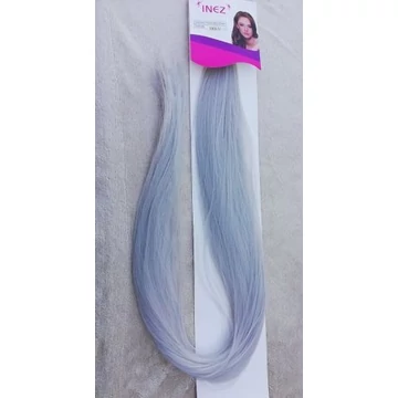 1001A EZÜST SILVER Inez póthaj 180cm hajhosszabbításhoz és holland fonáshoz