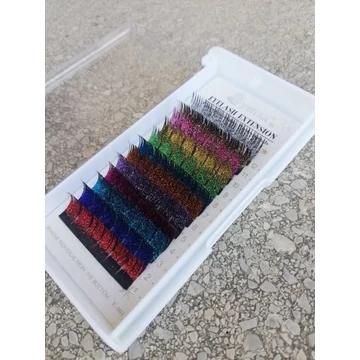 SZÍNES 3D 0.15 D ív 15mm műszempilla