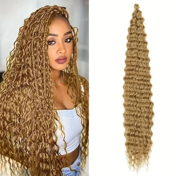 XN-7-es Twist haj vízhullámos Brazil haj póthaj hajhosszabbításhoz, 180cm, 27-ES VÖRÖSES SÖTÉTSZŐKE