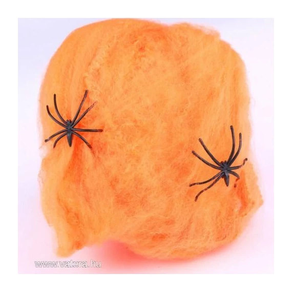Halloween Pókháló pókokkal farsangi jelmez és dekoráció NARANCS