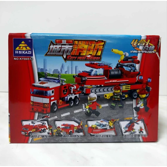 TŰZOLTÓ összeépíthető komplett szett, 4 részes