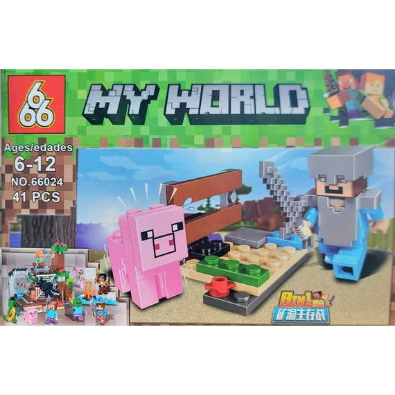 My World Minecraft építő játék, kompatibilis hasonló "más" építőjátékkal 2-ES