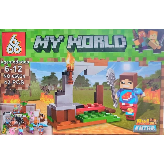My World Minecraft építő játék, kompatibilis hasonló "más" építőjátékkal 6-OS