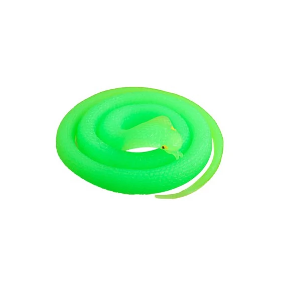 NEONZÖLD Gumi kígyó 62cm, Halloween dekoráció