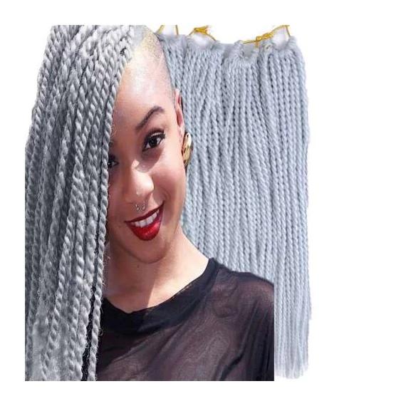 Senegal Twist hurkolható haj 81 fonatos 200g T-GRAY