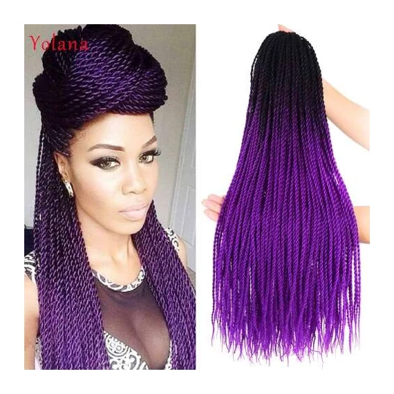 Senegal Twist hurkolható haj 81 fonatos 200g T-T/VIOLET