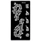 Csillámtetováláshoz Henna tetováló sablon 10cmX18cm, S232