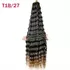 Kép 2/8 - XN-7-es Twist haj vízhullámos Brazil haj póthaj hajhosszabbításhoz 1/27, FEKETE-SZŐKE OMBRE