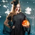 Kép 4/4 - FEKETE Csontváz csipke köpeny Halloweenre