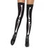 Kép 2/3 - Halloween csontváz mintás harisnya, 72cm, FEKETE