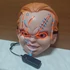 Kép 6/9 - Chucky baba, ledes, világító horror maszk álarc Halloweenre