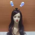 Kép 8/8 - Halloween rugós világító 3D koponyás fejpánt FEHÉR