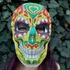 Kép 3/5 -  Mexikói Jellegű Díszes Koponya maszk, Halloween felnőtt puha maszk álarc jelmez 4sz