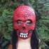 Kép 1/5 - Halloween piros nyúzott koponya maszk