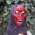 Kép 2/6 - Zombi maszk sötétben világító szemű Halloween jelmez kiegészítő, PIROS
