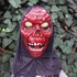Kép 1/6 - Zombi maszk sötétben világító szemű Halloween jelmez kiegészítő, PIROS