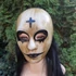 Kép 3/5 - Halloween varrott szájú keresztes maszk