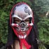 Kép 2/4 - Halloween véres ezüst koponya maszk csuklyával