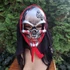 Kép 1/4 - Halloween véres ezüst koponya maszk csuklyával