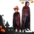 Kép 3/7 - Halloween csuklyás köpeny, véres kéz mintás FELNŐTT MÉRET