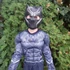 Kép 6/10 - Black Panter, fekete párduc izmosított fiú jelmez, M-es méret