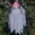 Kép 1/5 - Világító fejű Halott Menyasszony Halloween, farsangi dekoráció, fehér