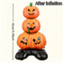 Kép 2/8 - MOSOLYGÓ TÖKÖK, álló Halloween dekoráció, 110cm