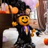 Kép 5/7 -  Halloween varrott szájú tök álló dekoráció méret 116cm