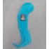Kép 8/10 - TÜRKÍZKÉK Anime Colsplay extra hosszú egyenes frufru nélküli paróka 70cm, MINT BLUE, YBB01