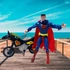 Kép 6/7 - SUPERMAN,  mozgatható figura motorral szett