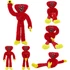 Kép 3/4 - Huggy Wuggy Poppy Playtime plüss figura 40cm PIROS