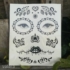 Kép 4/6 - Mexikói csontváz arc tetoválás testmatrica arcmatrica VIDEÓVAL