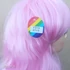 Kép 6/6 - RÓZSASZÍN Anime Cosplay Extra Hosszú Hullámos Frufrus Paróka T313 -2713