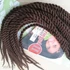 Kép 8/8 - BARNA 30-AS Senegal Twist Afro Póthaj Fonáshoz