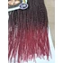Kép 2/8 - 1/BUG FEKETE-VÖRÖS OMBRÉS Senegal Twist Afro Póthaj Fonáshoz nagycsomagos kiszerelés