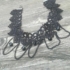Kép 6/6 - FEKETE csipke góth stílusú széles nyakpánt nyaklánc divatékszer