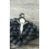 Kép 3/3 - MATTFEKETE 10MM-ES gyöngy rózsafüzér, imalánc nyaklánc nagy méretű kereszttel